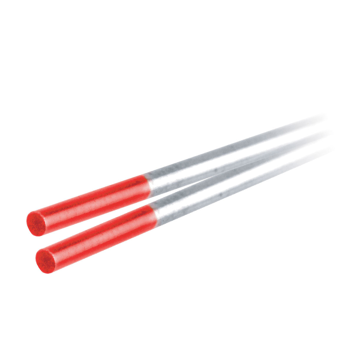 Electrodo de Tungsteno 2% Torio Rojo 1/16" x 7" (Caja con 10 Piezas)