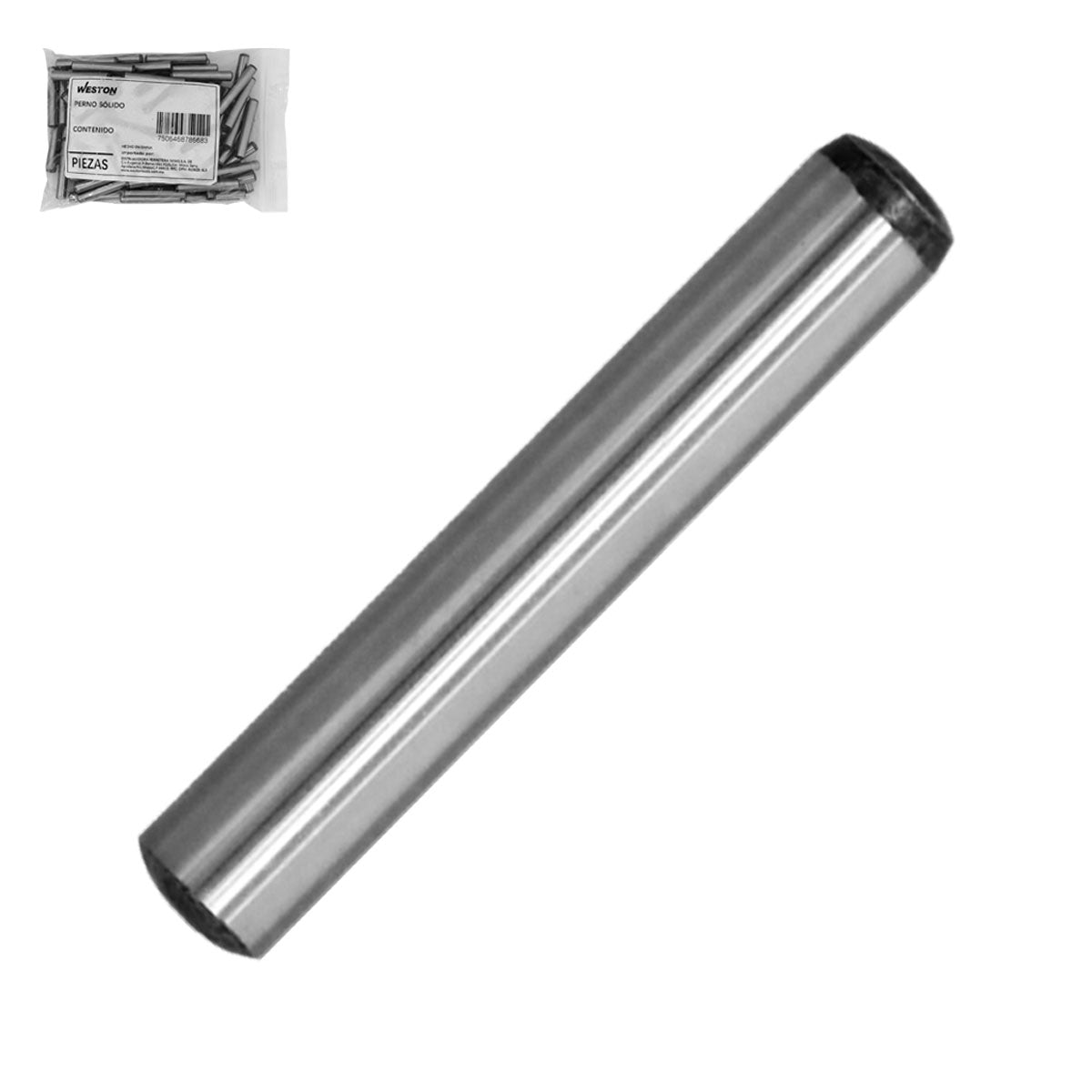Perno Sólido Milimetrico 10 X 35 (Bolsa Con 50 Piezas) | PS-295